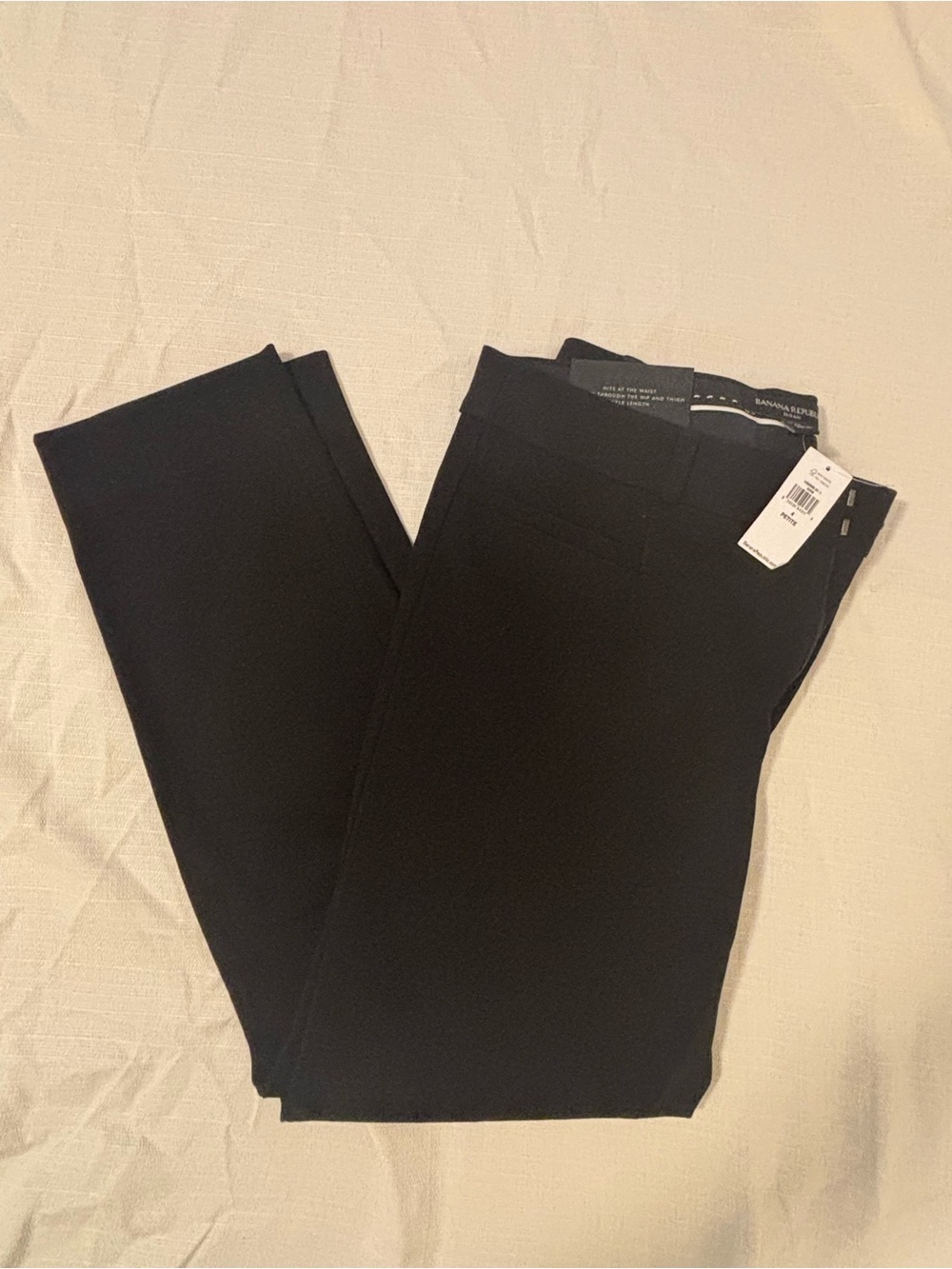 Banana Republic Black Petite Tailored Dress Pants